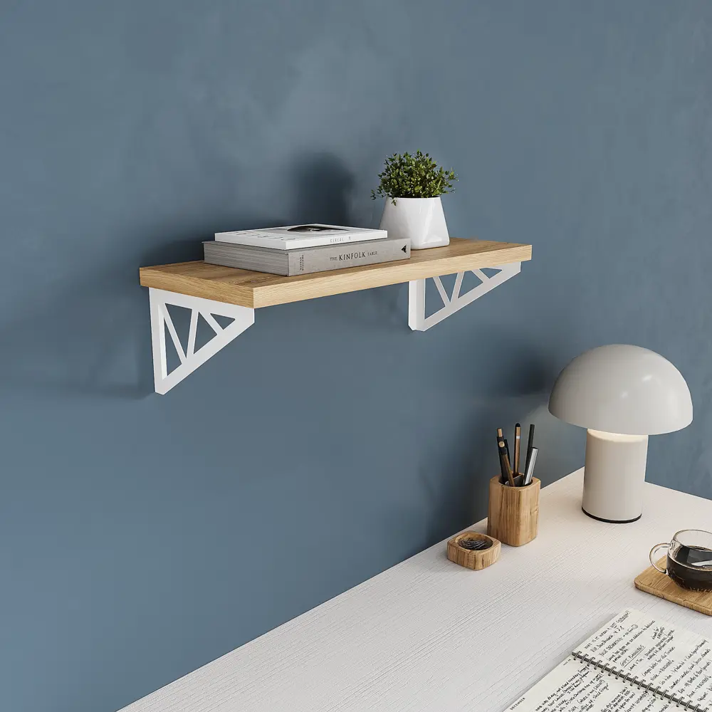 Утилитарный кронштейн Денвер 2x13 см нагрузка до 20 кг цвет белый Santreyd STLM-2110652