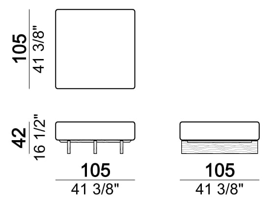 Тканевый модульный садовый диван Arketipo SANTOS ARCH-00052540 - Вид №11