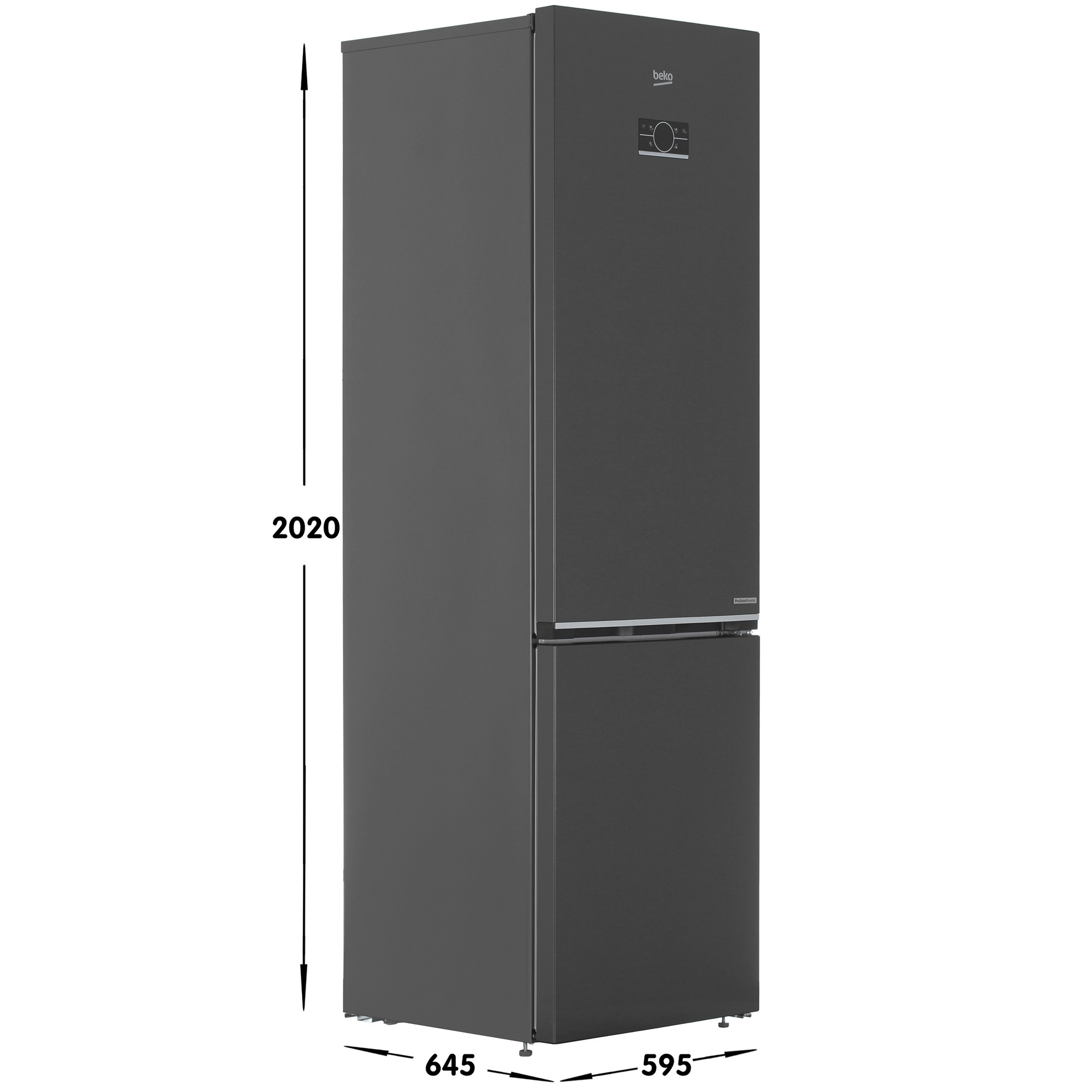 9208978 Холодильник с морозильником   Beko B7R0CNK403LXBRW серый STDN-0128543 - Вид №6