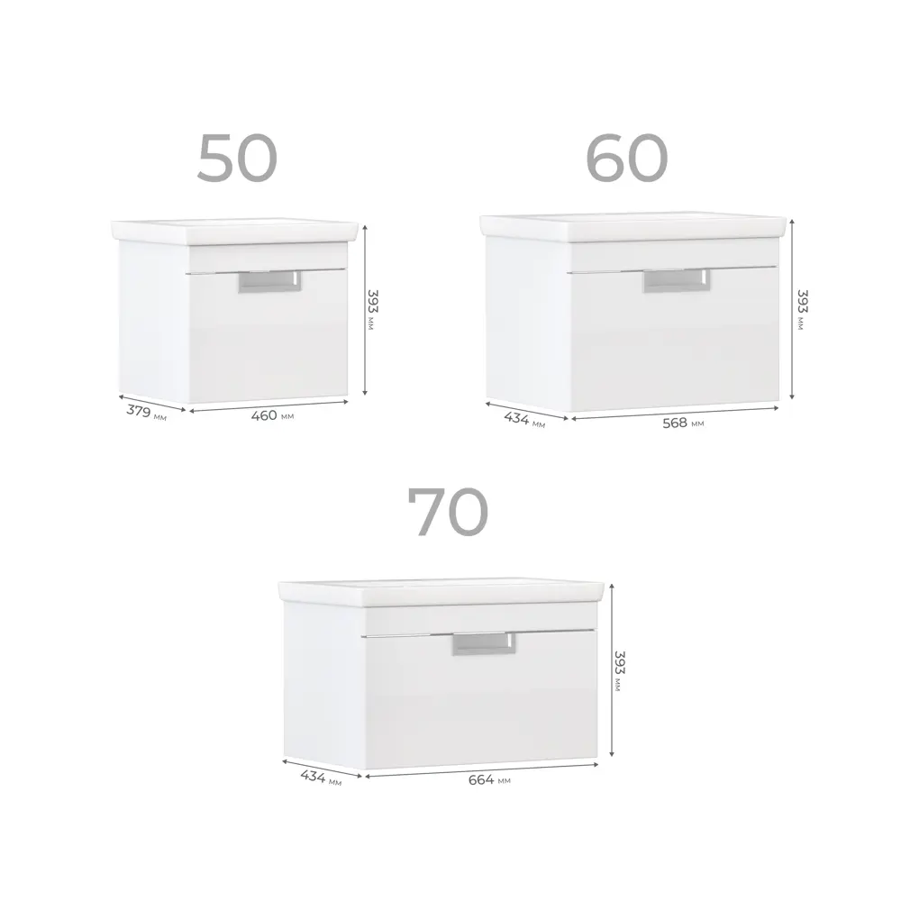 Тумба Vigo Vento Como для ванной с выдвижным ящиком 89380948 STLM-1450298 - Вид №7