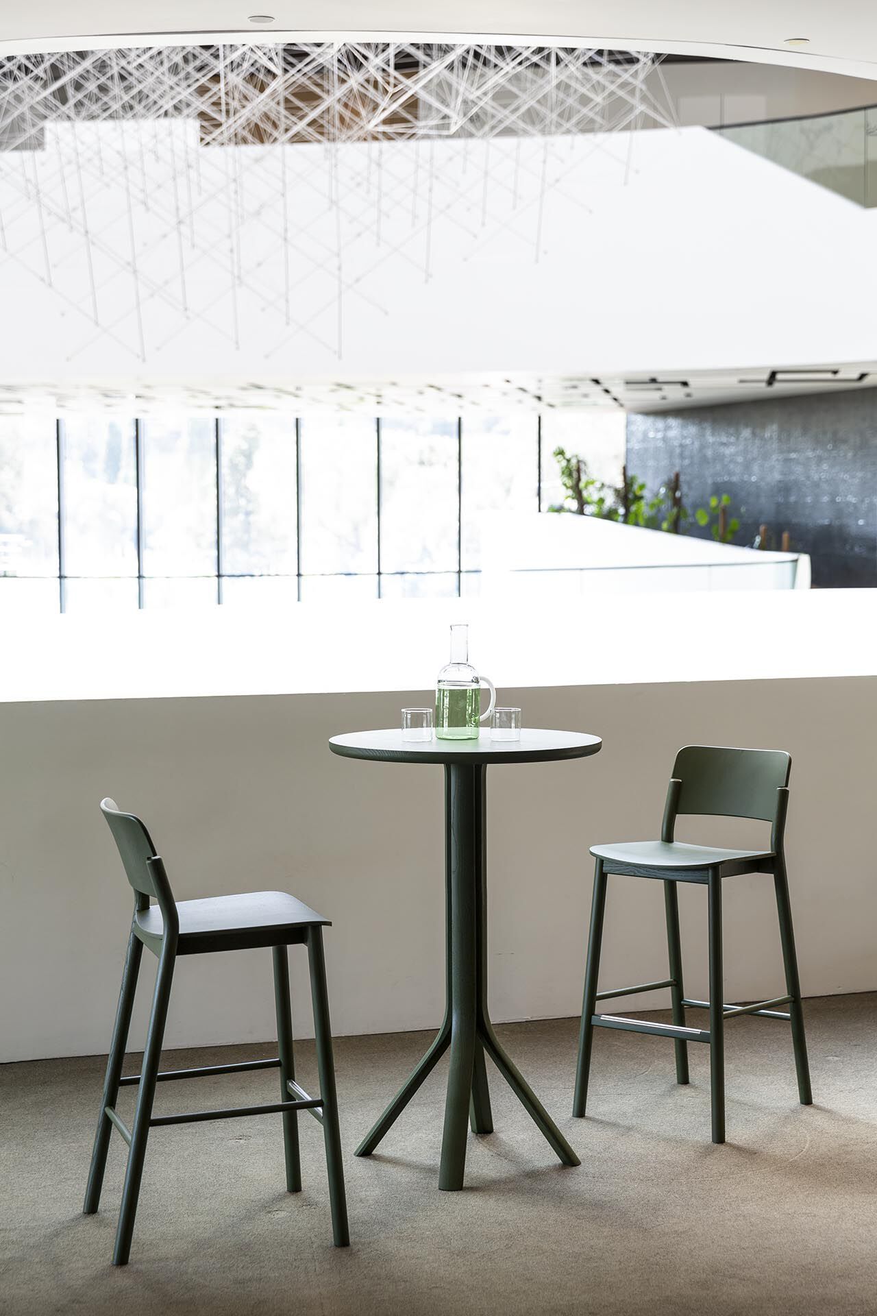 Высокий стул из ясеня с подставкой для ног SIPA ARCH-00124886 - Вид №4