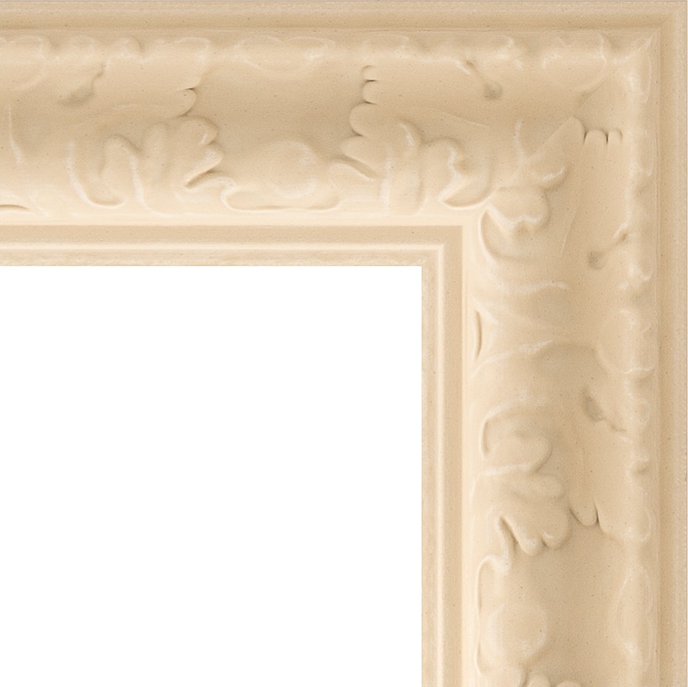 BY 1222 Зеркало с фацетом в багетной раме - старый гипс 82 mm EVOFORM Exclusive - Вид №4
