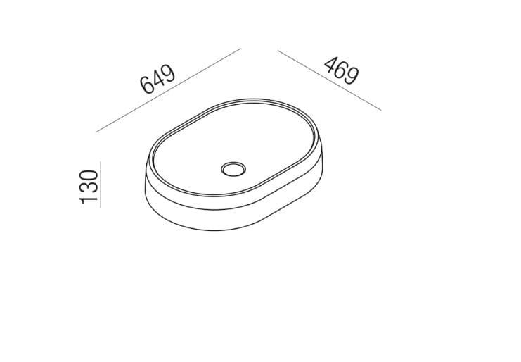 Овальная столешница из Cristalplant® In Stock Agape ARCH-00144137 - Вид №3