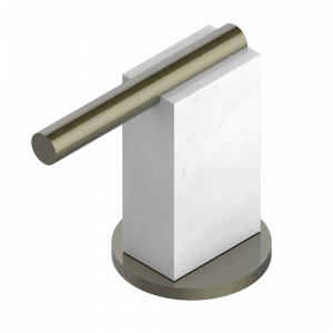 G3W-50/4/VG Переключатель набортный 2 входа 3/4", один выход 3/4"и один выход 1x1/2" Thg-paris Montaigne marbre blanc Vénus с рукоятками Бронза
