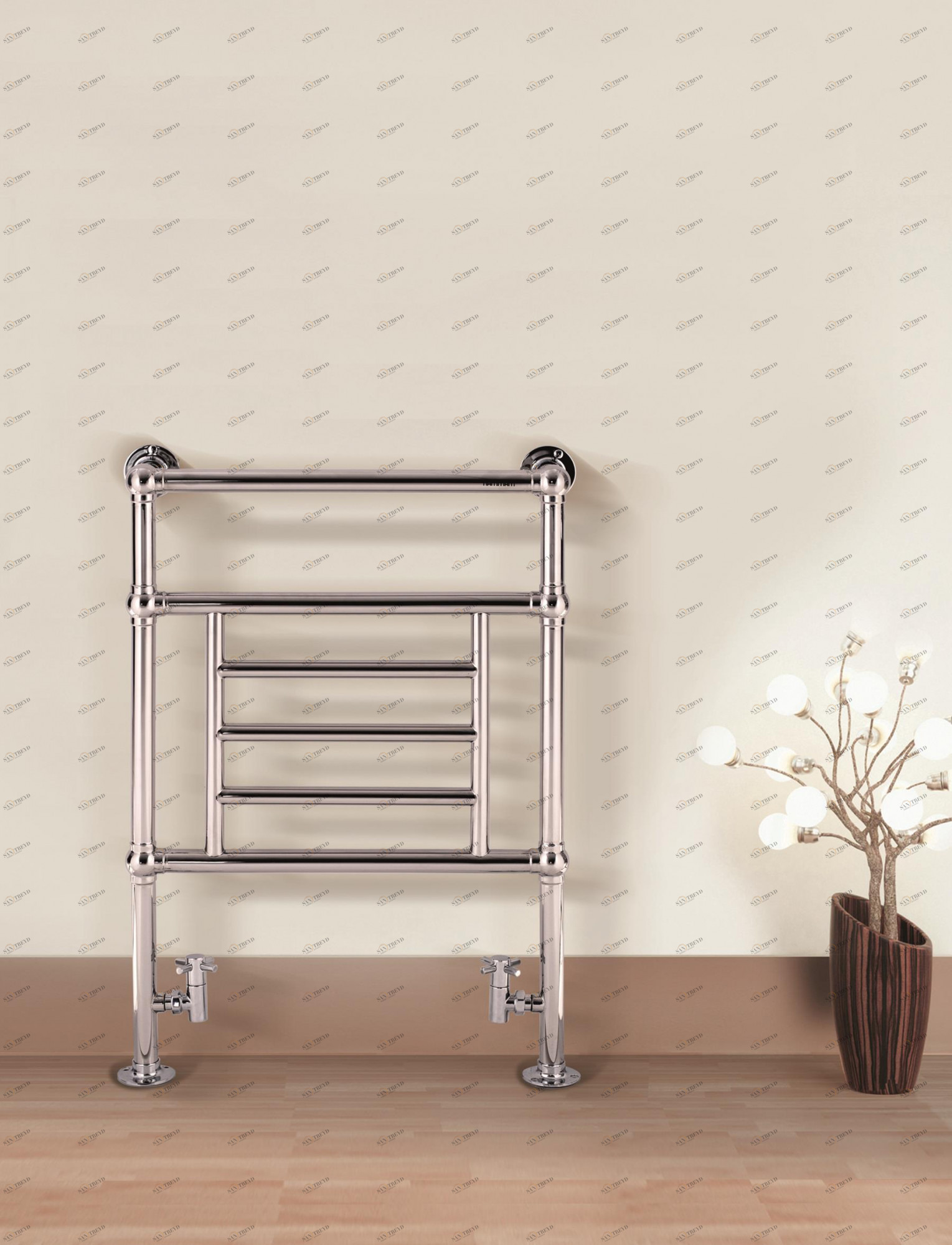 Полотенцесушитель Hammam MALIBU Stainless steel  комбинированный; электрический или водяной Сталь 