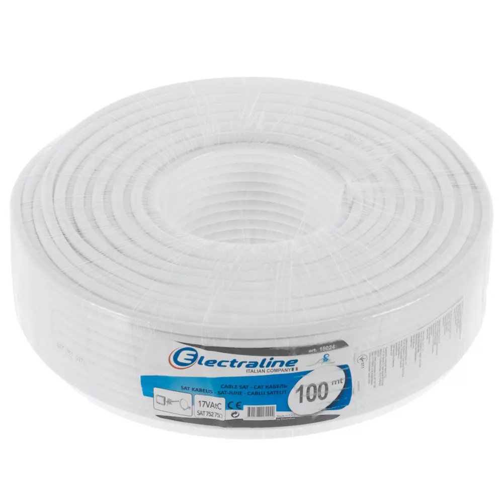 Кабель телевизионный ELECTRALINE SAT752 медь 100 м для спутниковых систем 18160643 STLM-0009763 - Вид №2