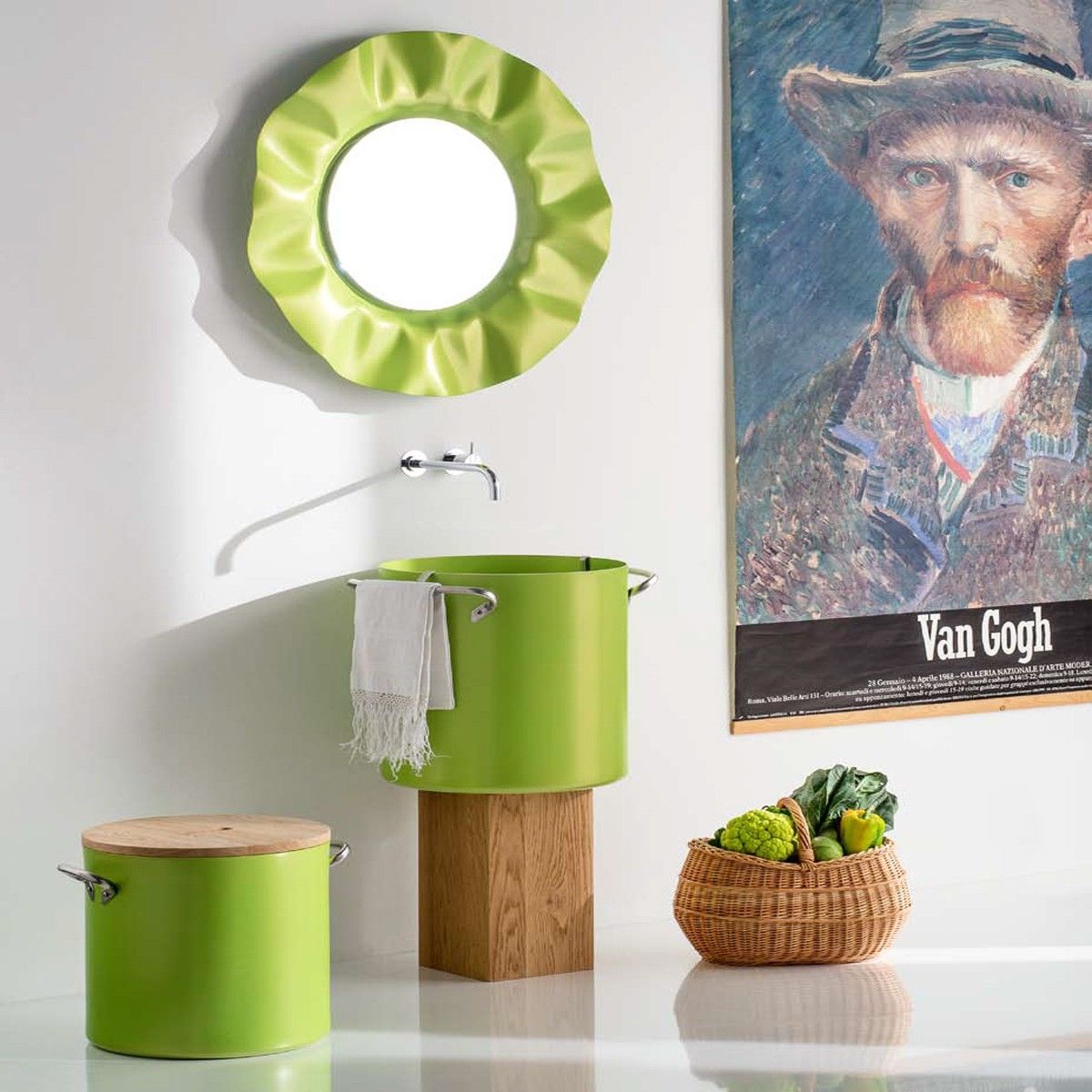 Алюминиевый круглый подвесной умывальник Rapsel шеф-повар ARCH-00096243