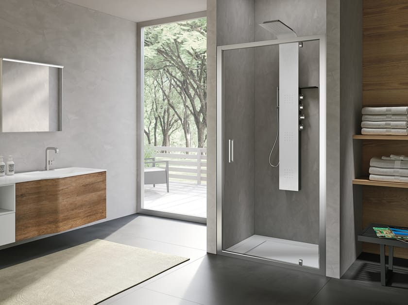 Нишевая душевая кабина с поворотной дверью Gruppo Geromin Forty ARCH-00091752