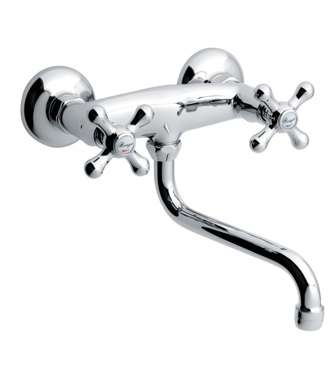 15570 Смеситель кухонный настенный с поворотным изливом. Bongio Kitchen