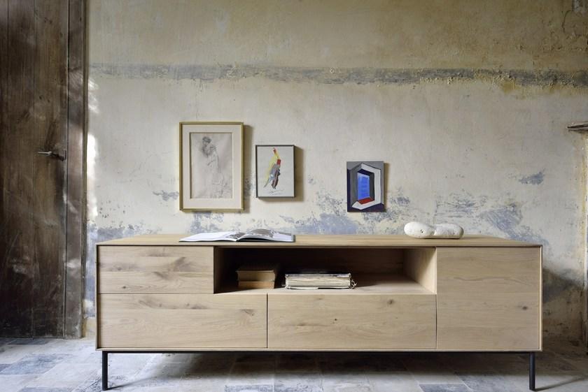 Ethnicraft Тумба под ТВ из дуба с ящиками Oak whitebird 051466 - Вид №2