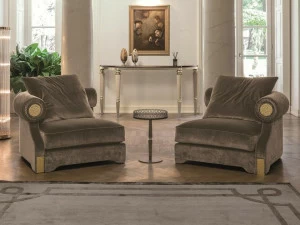 Longhi Кресло из ткани с подлокотниками Loveluxe 2015 – regency collection W 590