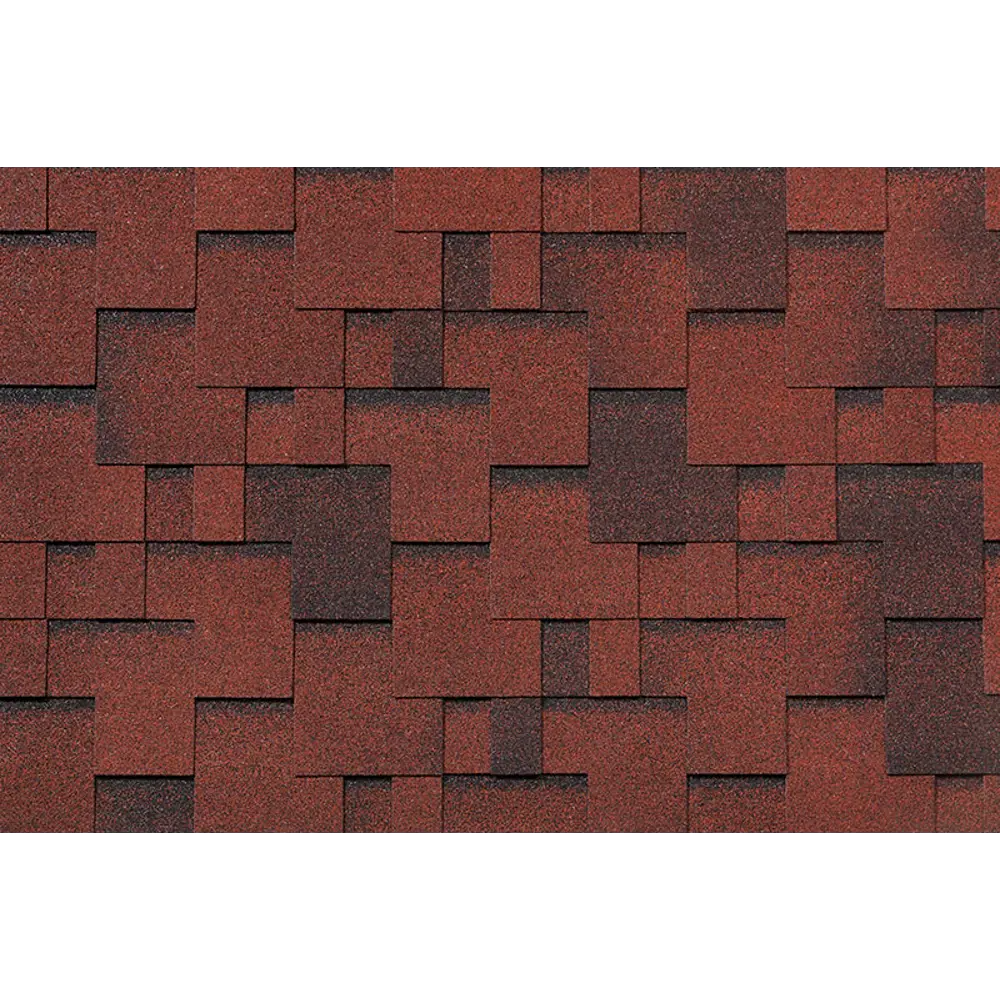 Гибкая черепица Roofshield Эко Лайт Модерн красный с оттенением 3 м² STLM-2087190