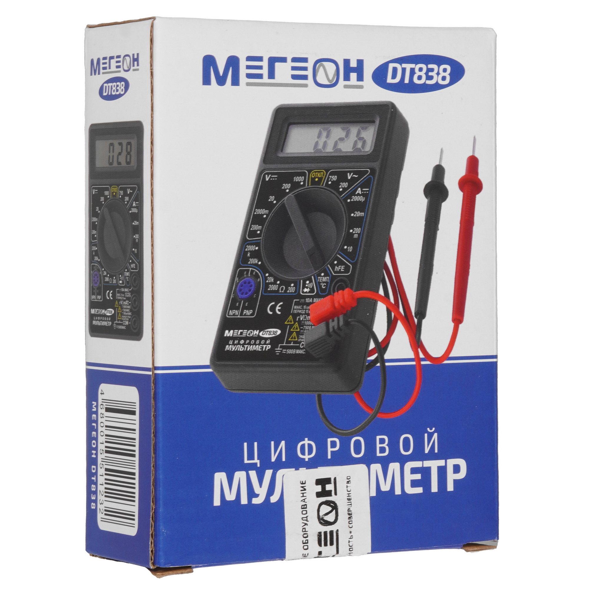 Мультиметр МЕГЕОН DT-838 9103634 STDN-0046001 - Вид №7