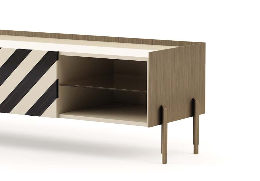 Деревянный шкаф для телевизора с распашными дверцами Stylish Club His &amp ARCH-00121988 - Вид №7