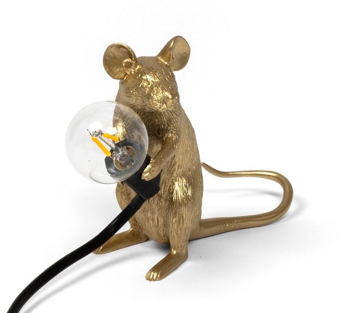 Seletti Светодиодная настольная лампа из смолы Mouse lamp sun-id-1347919 - Вид №5