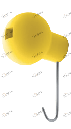 Magis Globo AC382 G Настенный крючок для верхней одежды. Цвет: Желтый 1385 C 