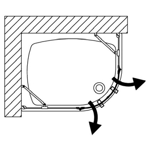 B9493ULUTR Polaris Сollection душевая зона  Samo 40378 - Вид №1