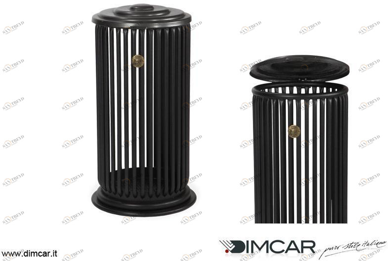 DIMCAR Урна для мусора уличная металлическая с крышкой Elite 293