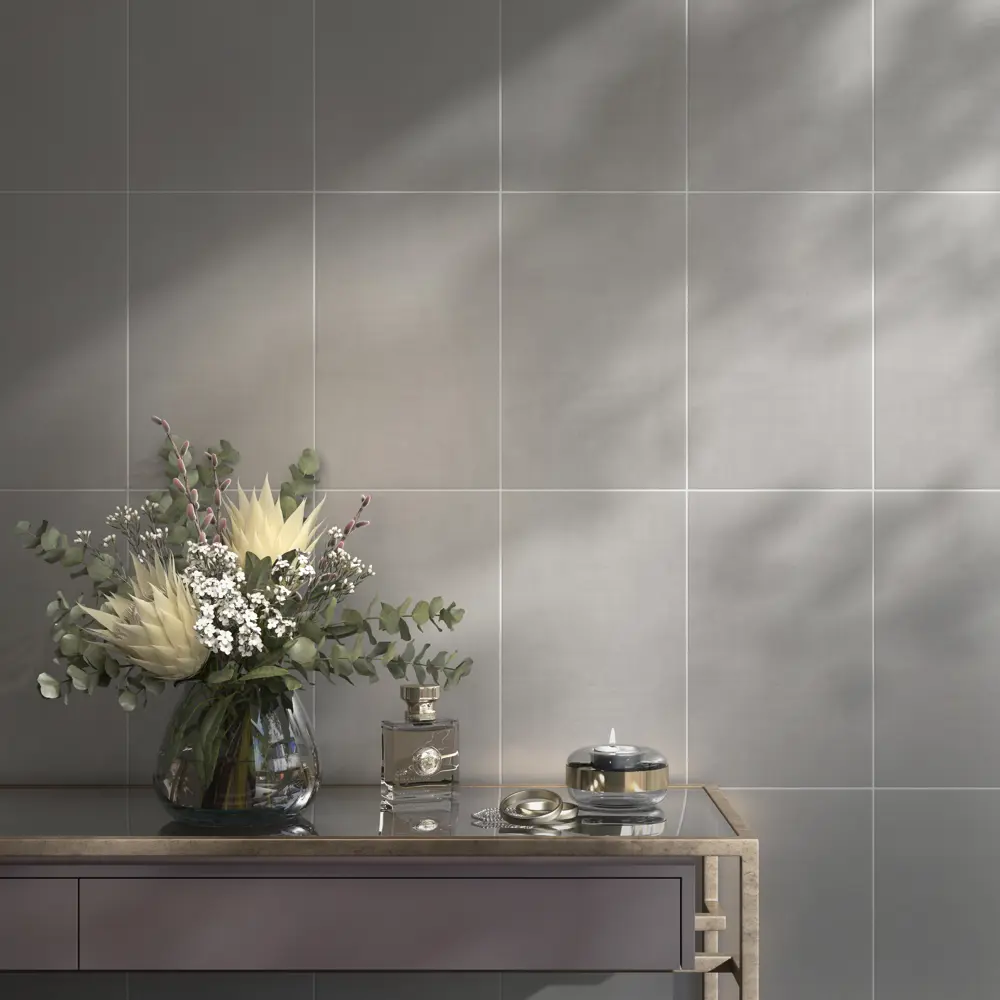 Плитка настенная Kerama Marazzi Лекко 6443 25x40 см 1.1 м² матовая цвет тёмно-серый 89380724 STLM-2192585