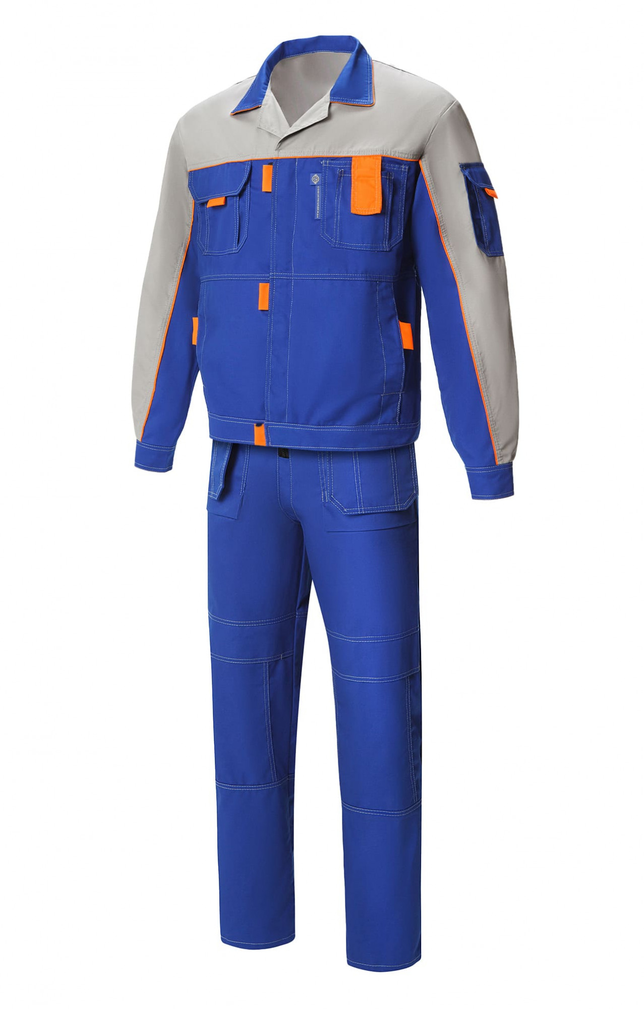 65260 Костюм "Профессионал-2" василек-светло-серый  Летняя спецодежда  размер 64-66/194-200 
