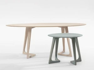 ZEITRAUM Журнальный столик из массива дерева для гостиной Twist