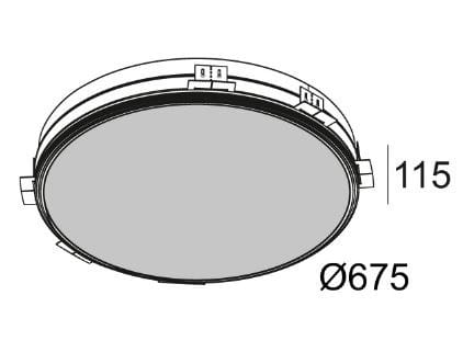 Утопленный светодиодный потолочный светильник Deltalight Supernova ARCH-00026585 - Вид №1