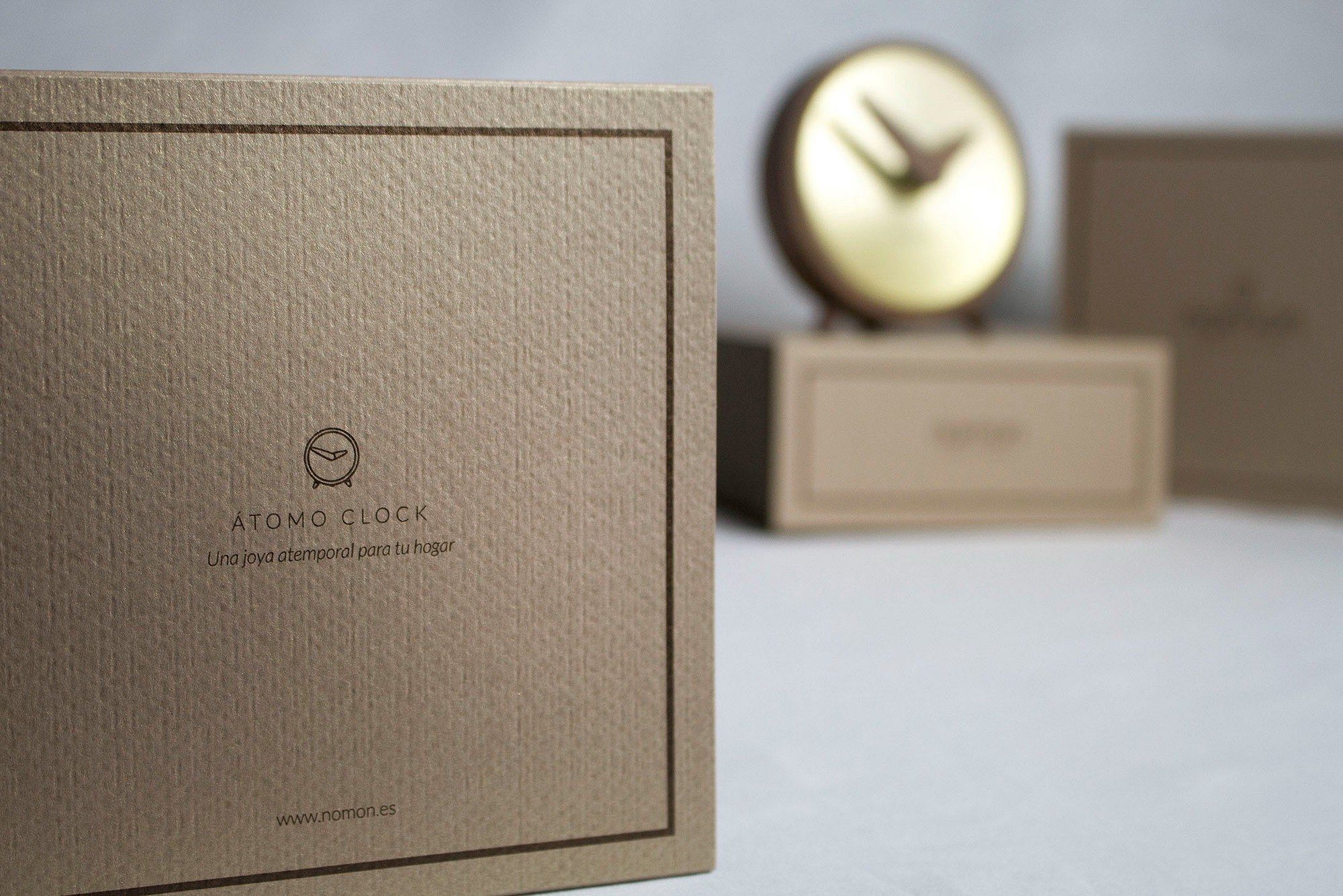 Деревянные и металлические настольные часы NOMON Atomo ARCH-00021201 - Вид №2