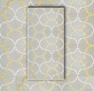 МОЗАИКА ИЗ СТЕКЛА D-06 GMC&WHITE B ALMA ПАННО 20