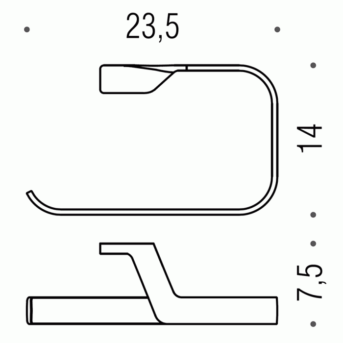 B2531 Полотенцедержатель-кольцо COLOMBO Alize Colombo Design - Вид №2