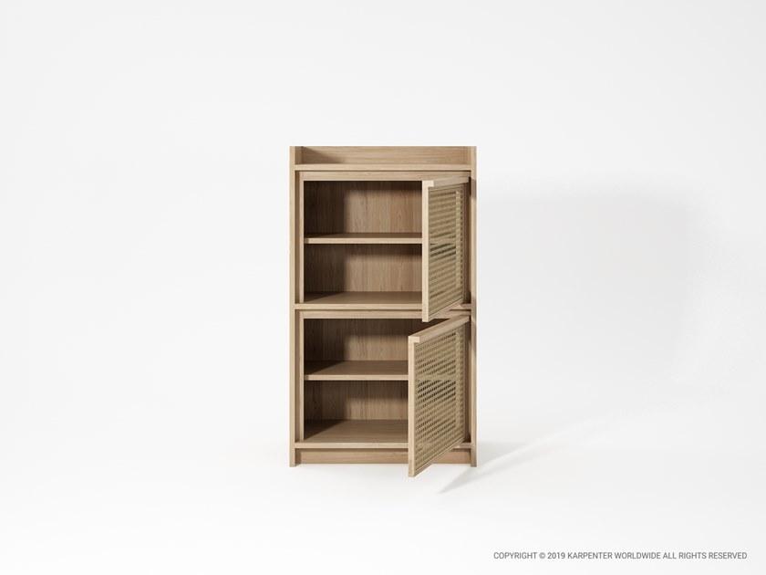 KARPENTER Комод из массива дерева и ротанга с распашными дверцами Roots sun-id-1357623 - Вид №11