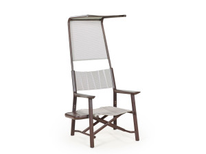 Алюминиевый садовый стул с высокой спинкой