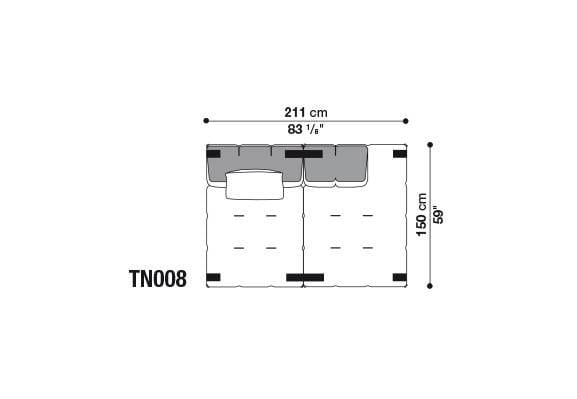 Секционный диван из ткани B&B Italia Tufty-Too ARCH-00095690 - Вид №22