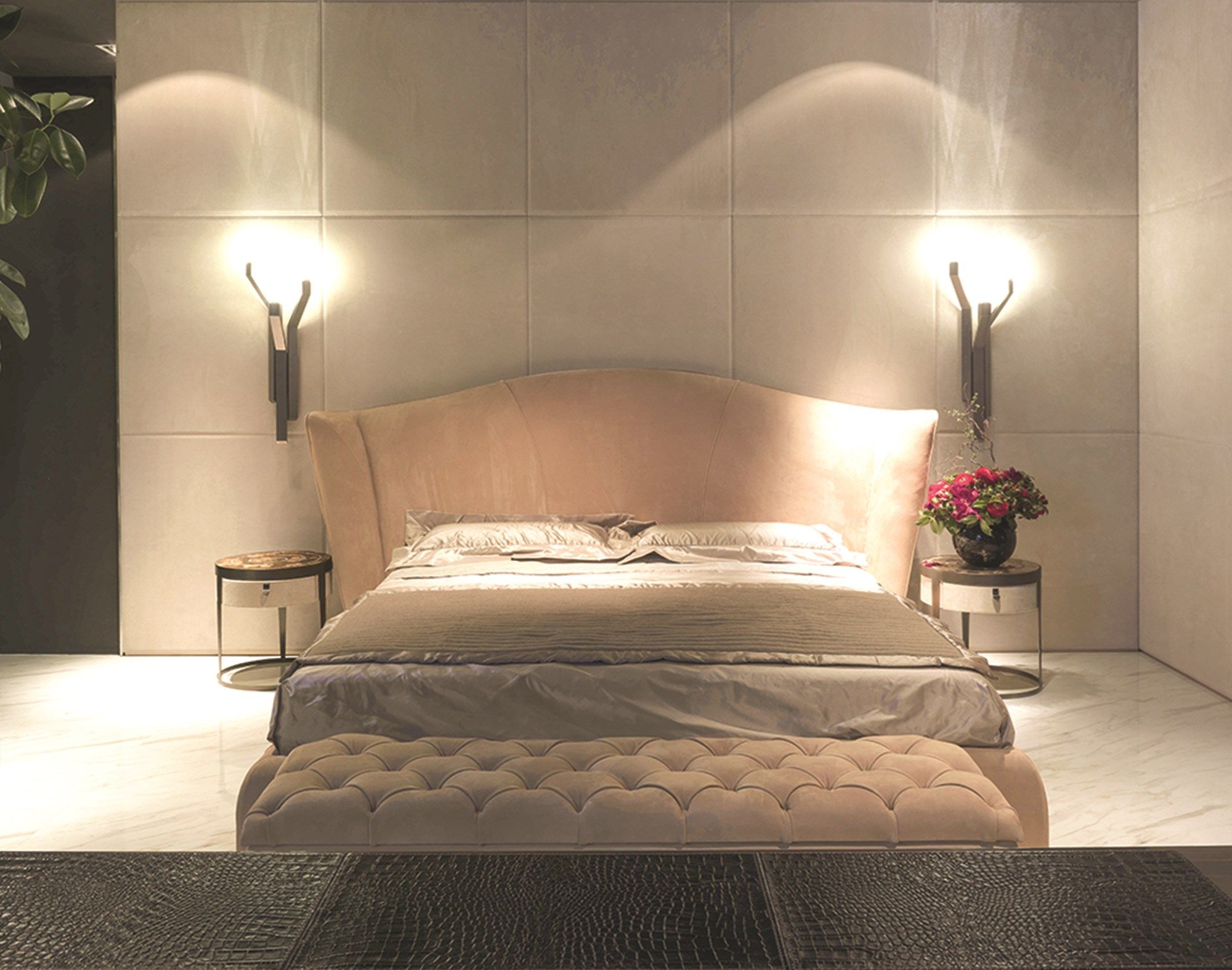 Кожаная скамейка для хранения capitonné Longhi Loveluxe ARCH-00096768 - Вид №2