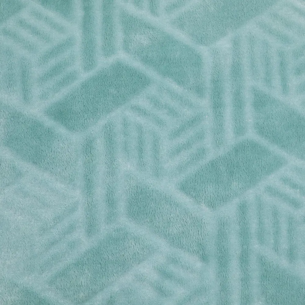 Плед Geometric 180x200 см фланель цвет бирюза Santreyd STLM-2101269 - Вид №1