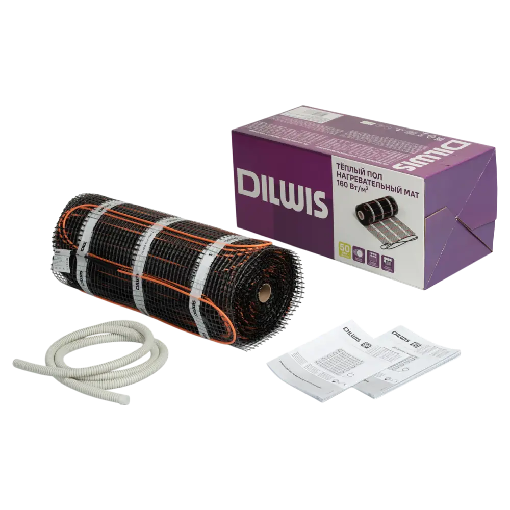 Нагревательный мат для теплого пола DILWIS 10 м2 1600 Вт 89398469 STLM-2211728  - Вид №1