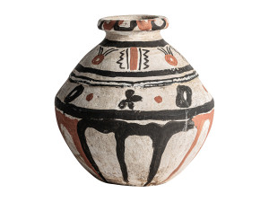 Круглая терракотовая ВАЗа ручной работы