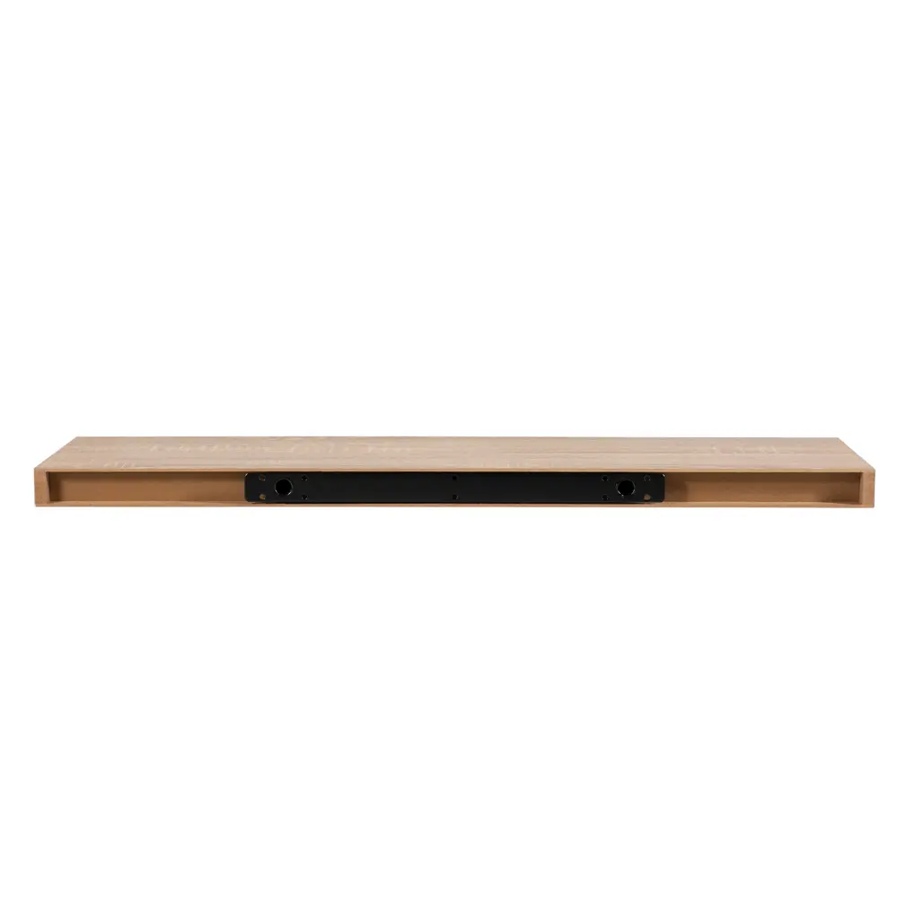 Настенная полка KONSENSA 80x23.5 см со скрытым креплением МДФ цвет дуб 89425871 STLM-2147198  - Вид №5