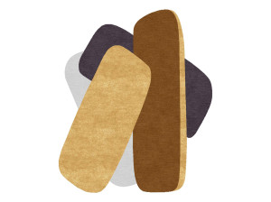 Изогнутый ковер ручной работы