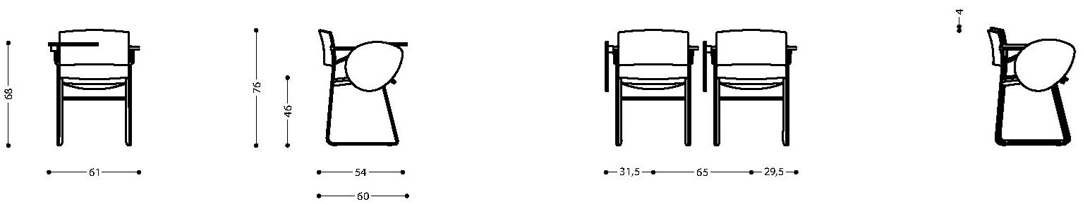 LAMM Стул для конференций с откидной крышкой sun-id-1486655 - Вид №3