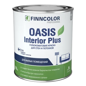 Краска для стен и потолков Finncolor Oasis Interior Plus A глубокоматовая цвет белый 82115836 STLM-2108586
