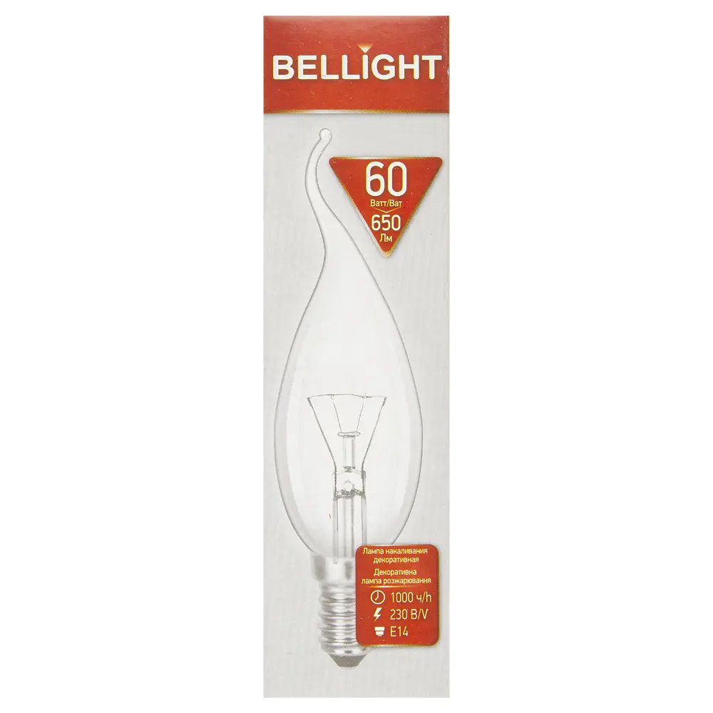 Лампа Bellight E14 60Вт теплый свет для интерьерных светильников 15062431 STLM-0005283 - Вид №3