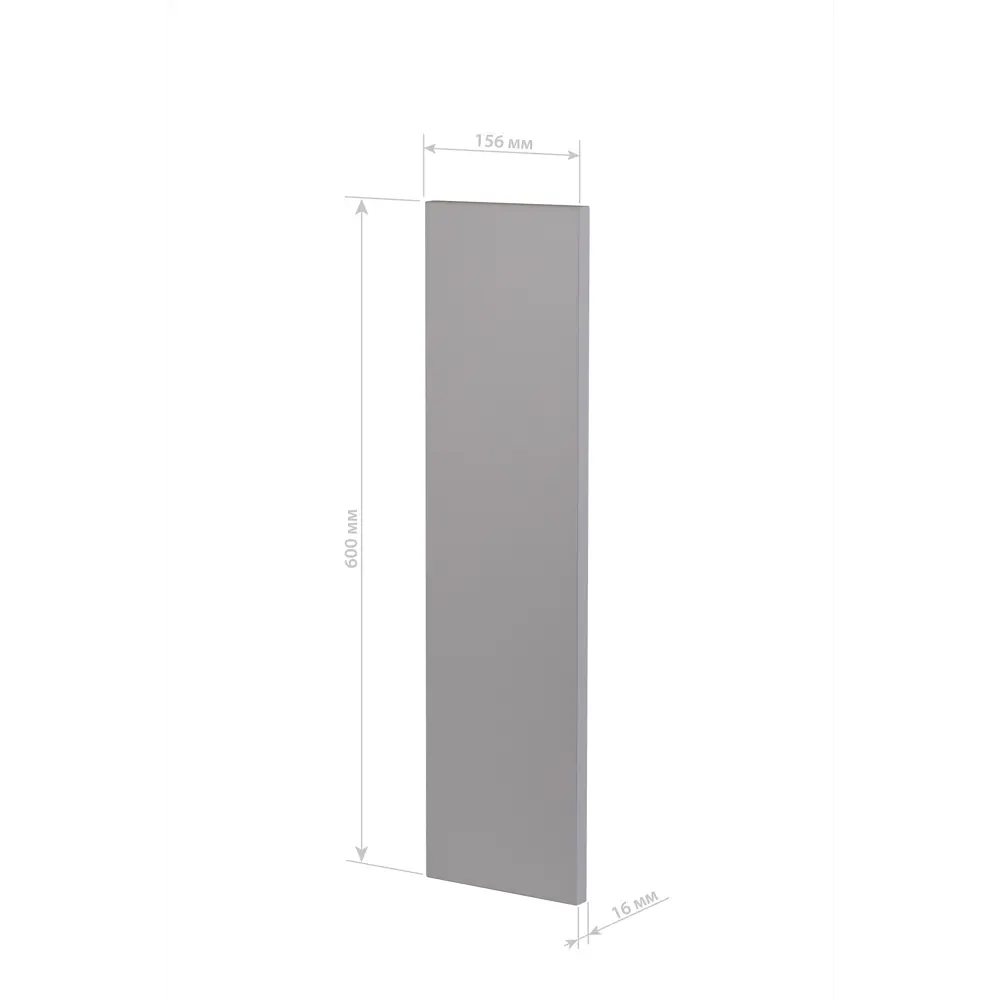 Боковина экрана 60x15.6 см ДСП цвет серый 89452799 STLM-2134383 Santreyd  - Вид №4