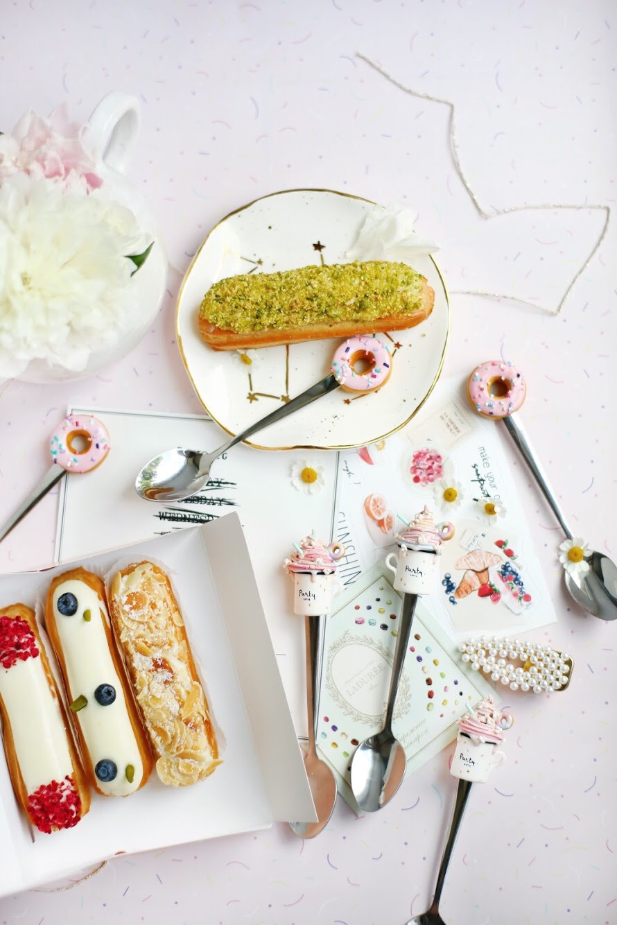 Чайная ложка "Пончик и конфетти" розовая JULS SMALL BAKERY  335358 Розовый Santreyd  - Вид №3