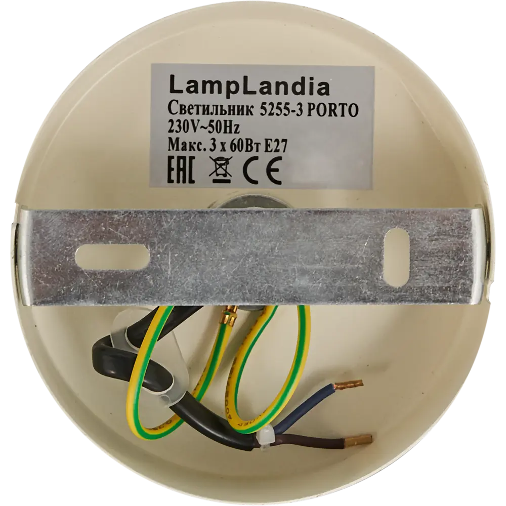Люстра 5255-3 Porto 3хЕ14х40 Вт цвет бежевый 81974107 STLM-2015601 LAMPLANDIA  - Вид №6