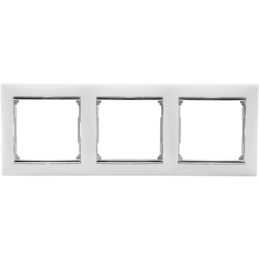 Рамка Legrand Valena Classic на 3 поста - белый с серебристым штрихом 82365939 STLM-0025549