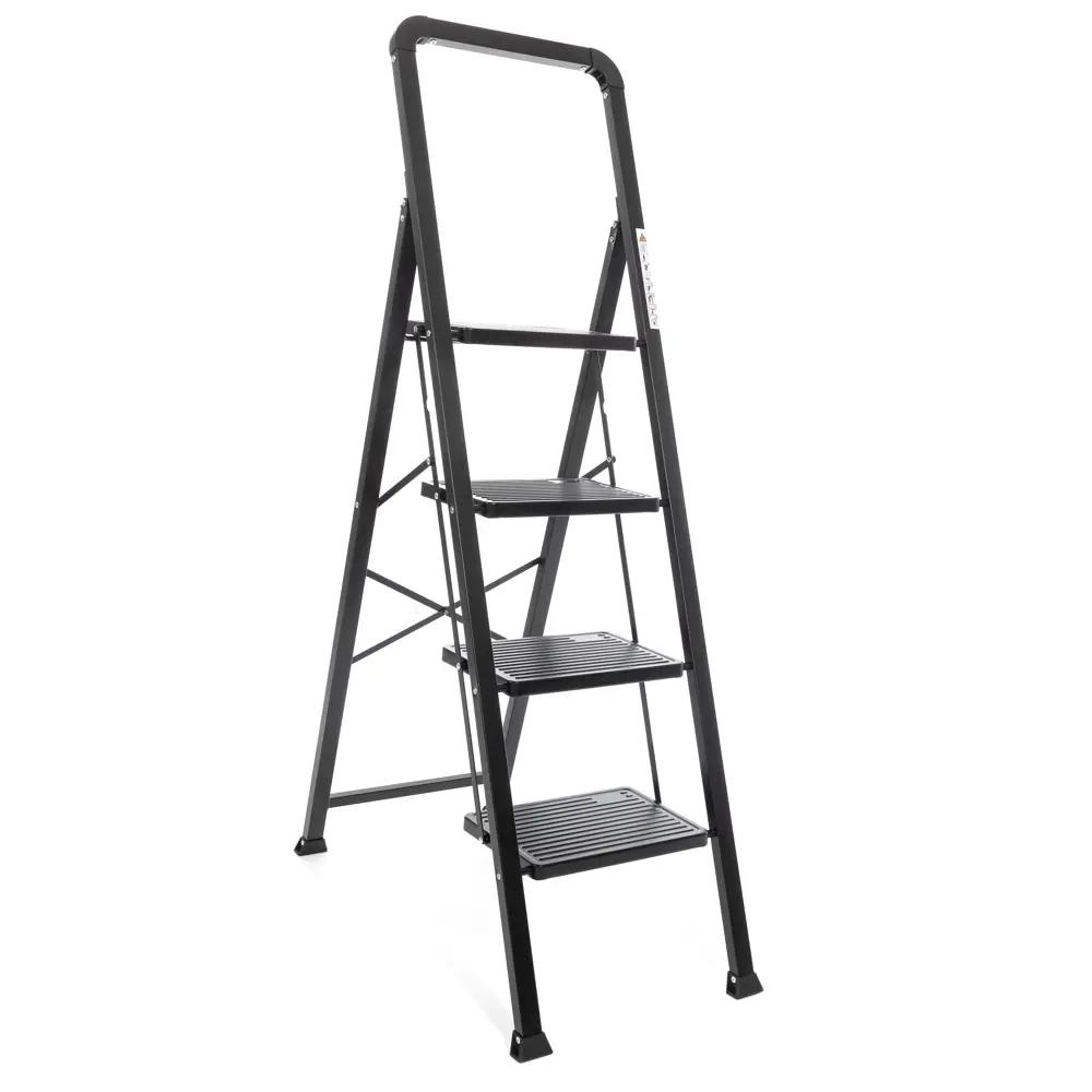 Стремянка стальная Zalger 4 ступени, максимальная нагрузка 150 кг STLM-2204661