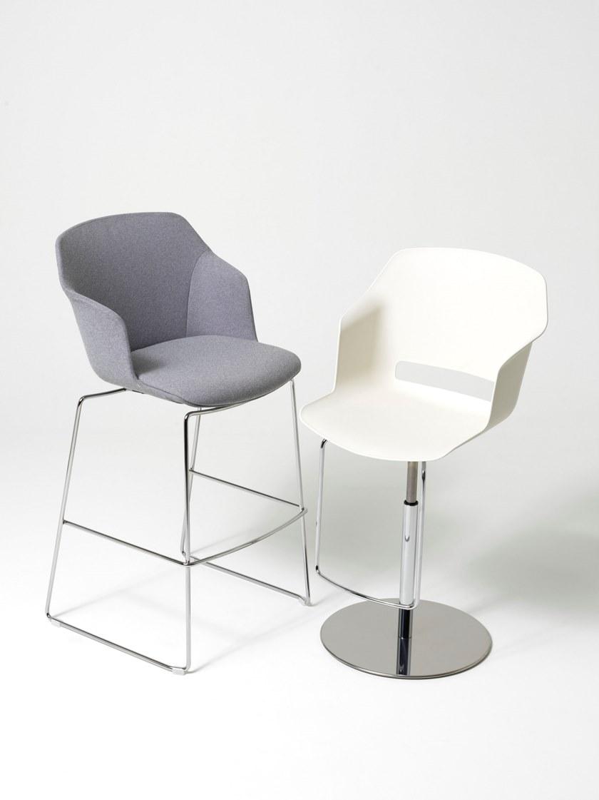 Diemme Высокий табурет из саночной ткани с подставкой для ног Clop sun-id-1459337 - Вид №3