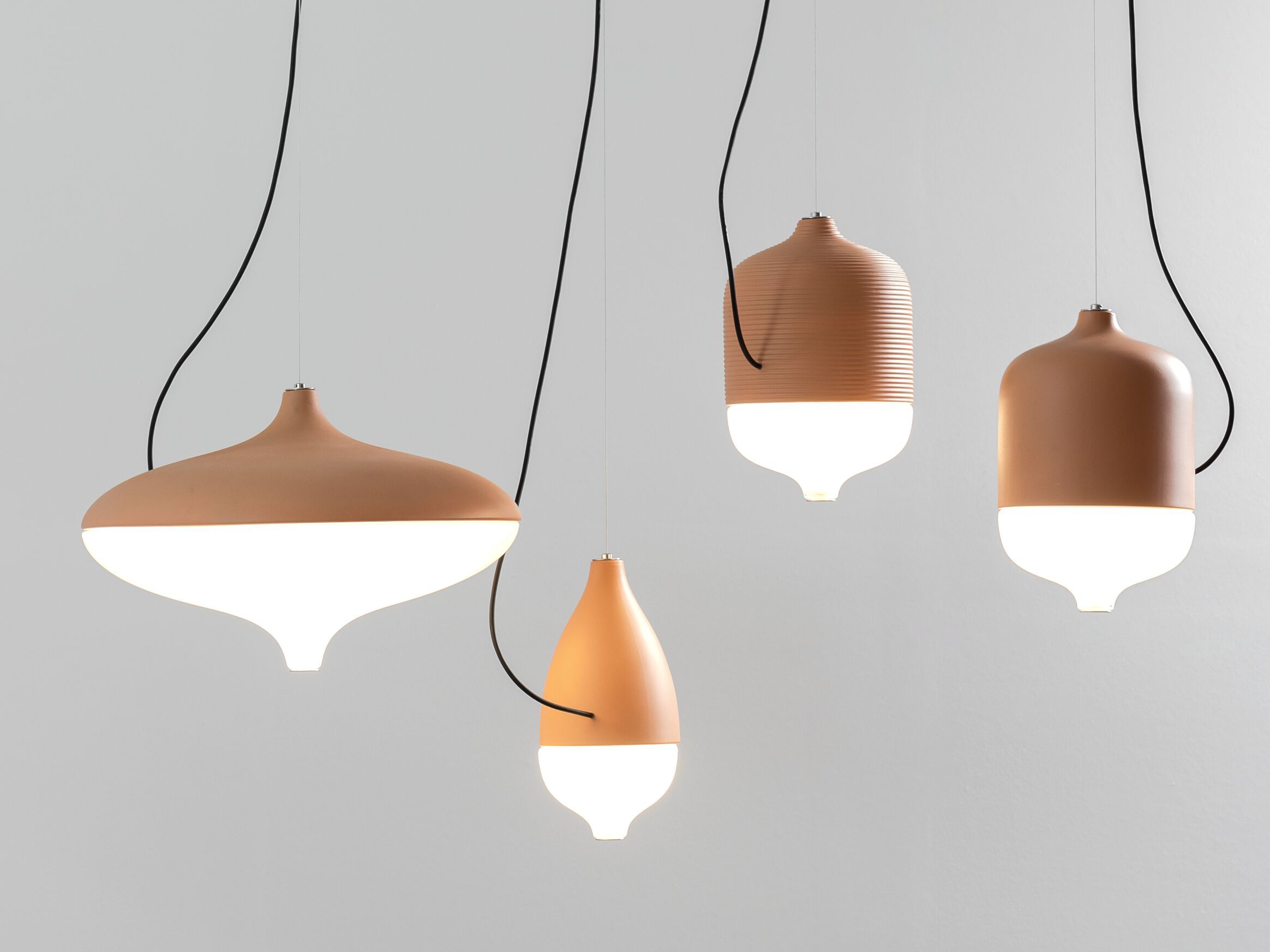 Керамический и стеклянный светодиодный подвесной светильник Hind Rabii T-Cotta ARCH-00045990 - Вид №7