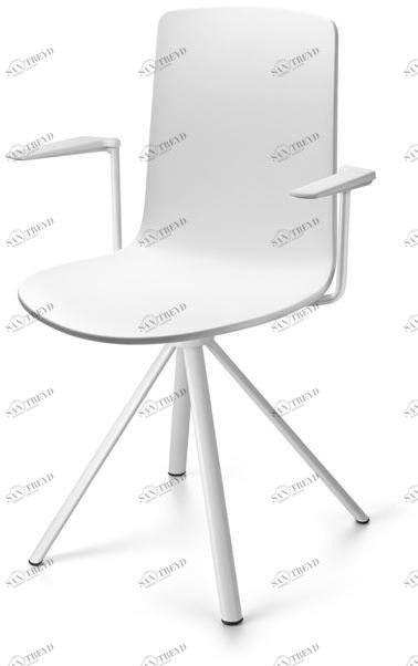 ENEA Кресло на козлах с подлокотниками из полипропилена Lottus high sun-id-1363011