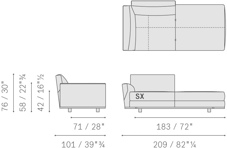Poltrona Frau Модульный тканевый диван La collezione - divani e poltrone sun-id-1451549 - Вид №24
